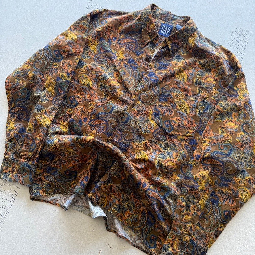 Vintage 90s GAP Paisley Shirt